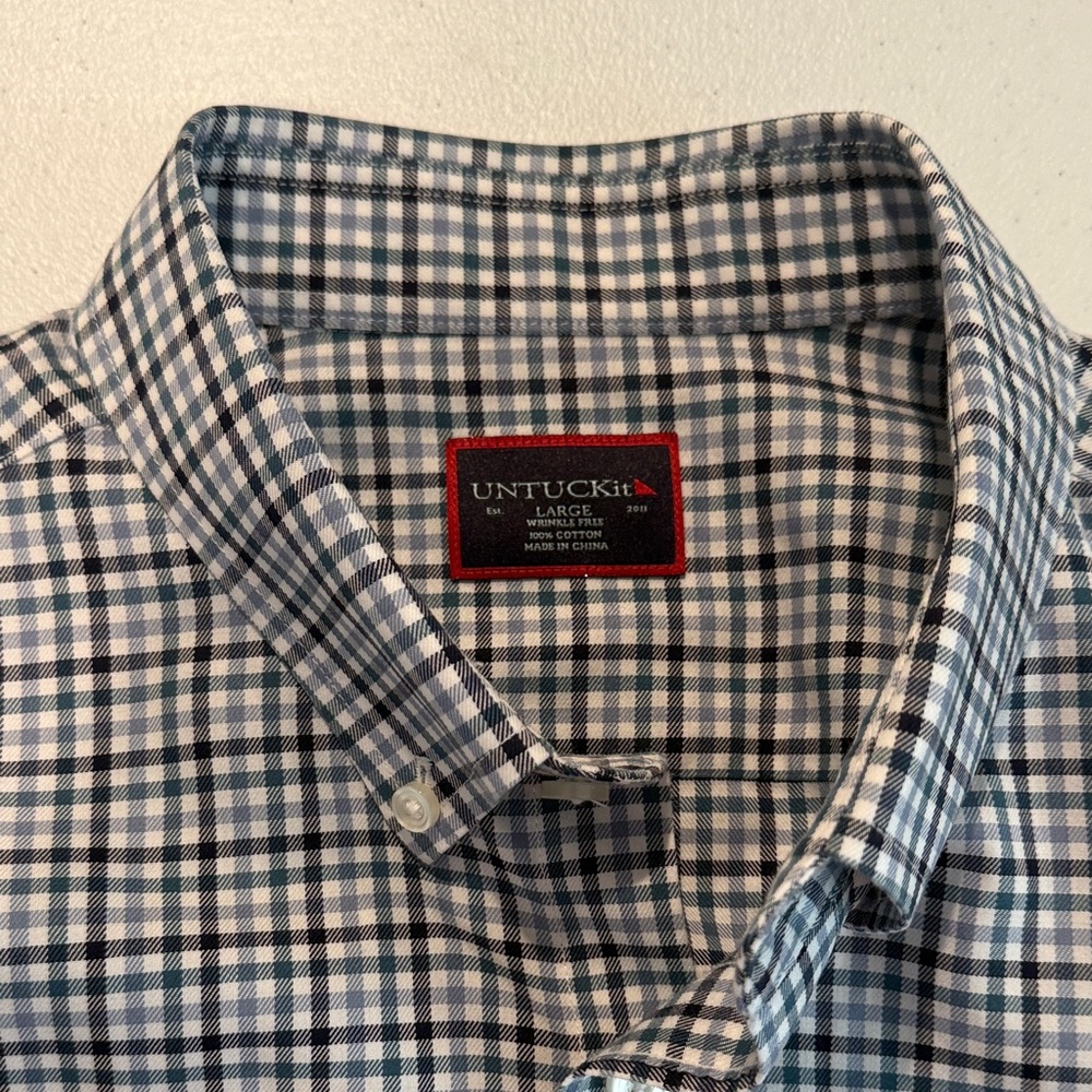 UNTUCKit Plaid Men's Shirt